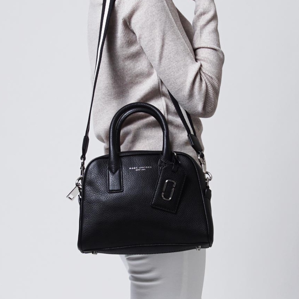 Marc Jacobs Black Satchel with Crossbody Strap